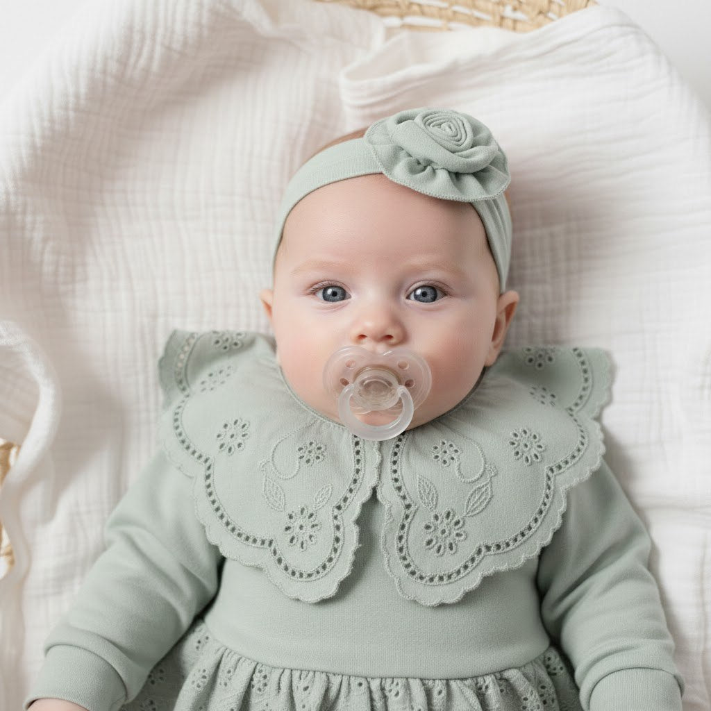 Ensemble Bébé Fille Rose 100% Coton – Douceur et Élégance pour Nouveau-né